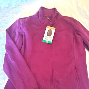 NWT Moddetta performance Full Zip Jacquard Purple Size XL